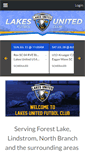 Mobile Screenshot of lakesunitedfc.org